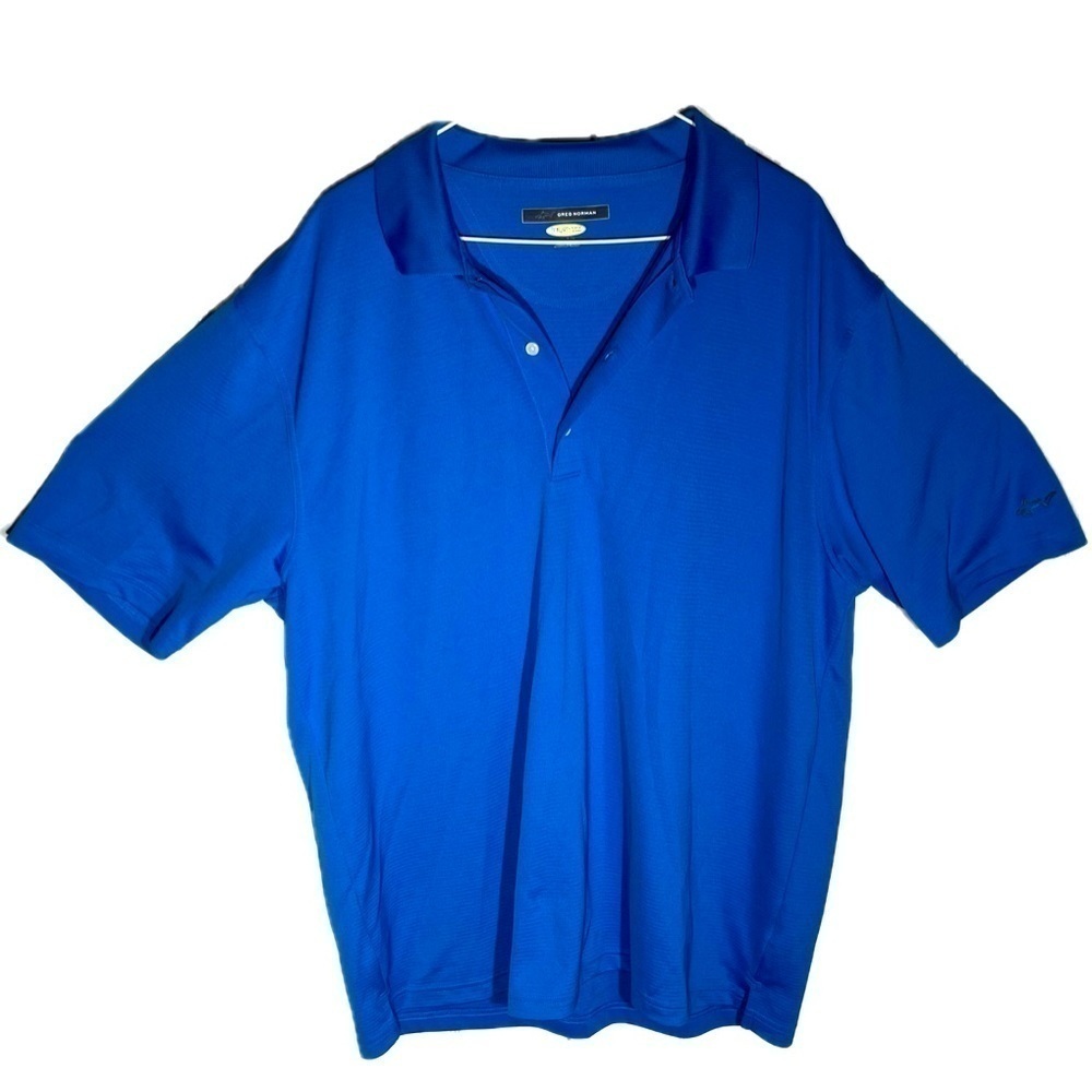 Greg Normal - Play Dry - Men’s Golf Shirt Collared Polo - Size XL - Blue